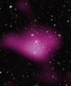 Kupa galaxií a rozložení temné hmoty
