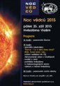 Autor: Vlašimská astronomická společnost. - Program Noci vědců 2015 na Hvězdárně ve Vlašimi.