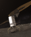 Autor: NASA - ANIMACE: Požadovaný balvan odeberou z povrchu robotické paže se zabudovanými vrtáky, po opuštění asteroidu se kolem něj sevřou tři přistávací nohy a zabezpečí jej