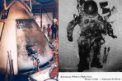 Autor: NASA. - Kabina Apolla 1 a oblek Eda Whitea po požáru.