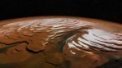 Autor: ESA/DLR/FU Berlin; NASA MGS MOLA Science Team - Kaňon Chasma Boreale v oblasti severní polární čepičky Marsu