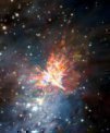 Autor: ALMA (ESO/NAOJ/NRAO), J. Bally/H. Drass et al. - ALMA zkoumá hvězdnou explozi v Orionu