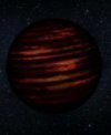 Autor: NASA/JPL, slightly modified by Jonathan Gagné - Umelecká predstava objektu SIMP J013656.5+093347