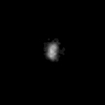 Nereid - treti nejvetsi mesic Neptunu, snimek poridila 24. zrpna 1989 sonda Voyager. Rozliseni 43km/pixel