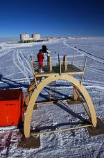 píprava pro stavbu dalekohledu v Antarktidi
