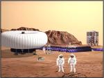 Plánovaná základna na Marsu. Autor: NASA.