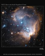 HST: snímek hvězdokupy NGC 602 v MMM.