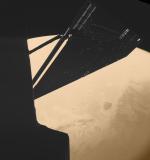 Snímek části povrchu Marsu při gravitačním manévru sondy ROSETTA.