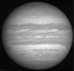 Jupiter ze vzdálenosti 29 miliónů km. Autor: New Horizons