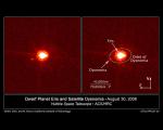 Trpasličí planeta Eris a její měsíc Dysnomia.