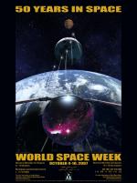 Poster Světového kosmického týdne 2007