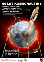 Plakátek k semináří 50 let kosmonautiky
