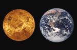 Porovnání velikosti Země a Venuše.