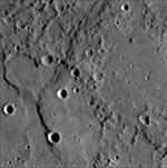 Část povrchu planety Merkur.