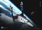 SpaceShipTwo - kabina s posádkou se vrací z výšky 100 km.