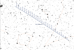 Mapka pro vyhledání komety 46P v únoru 2008