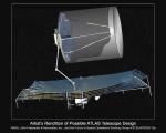 Předběžný návrh budoucího kosmického dalekohledu NASA s názvem ATLAS.