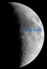 Kráter Anděl na Měsíci