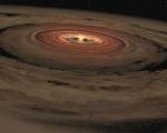 Protoplanetární disk v představách malíře
