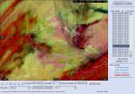 Meteorologická situace v době zákrytu hvězdy planetkou Hughes.