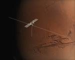Radar MARSIS na palubě sondy Mars Express.