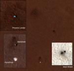 Sonda Phoenix na Marsu ze sondy MRO