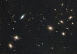 Část kupy galaxií Coma pohledem HST.