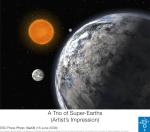Planetární soustava u hvězdy HD 40307 v představách malíře