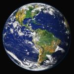 Družicový snímek Země.