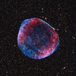 Pozůstatek po výbuchu supernovy SN 1006.