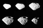 Mozaika preletu okolo asteroidu Stein Mozaika preletu okolo asteroidu Stein