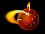 Ilustrační obrázek magnetaru ukazuje popraskaný povrch neutronové hvězdy a plazmu pohybující se podél magnetických siločar. Autor: NASA Ilustrační obrázek magnetaru ukazuje popraskaný povrch neutronové hvězdy a plazmu pohybující se podél magnetických siločar. Autor: NASA