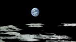 Povrch Měsíce a Země na snímku ze sondy  Kaguya. Autor: JAXA