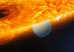Zákryt exoplanety u hvězdy HD 189733b - kresba.
