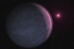 Exoplaneta MOA-2007-BLG-192-Lb v představě malíře.