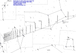 Vyhledávací mapka komety od 11. ledna do 20. února 2009.