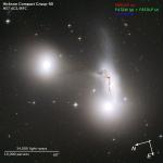 Část skupiny galaxií Hickson Compact Group 90.
