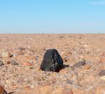 Jeden z meteoritů v Súdánu. Autor: P. Jenniskens, SETI Institute