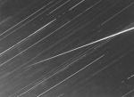 Fotograficky zachycená stopa meteoritu Příbram.