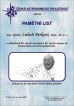 Pamětní list pro L. Perka (autoři: Z. Fischerová, kresba: L. Šmelcer. Autor: K. Baalbaki