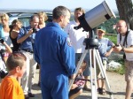 A. Feustel u slunečního dalekohledu. Autor: P. Sobotka