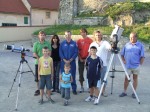 A. Feustel se členy Znojemské astronomické společnosti. Autor: P. Sobotka