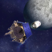Dopad sondy LCROSS a stupně Centaur na povrch Měsíce