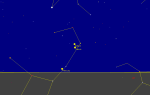 Planety na ranní obloze 14. října 2009.