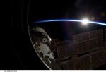 Východ slunce na palubě ISS