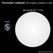 Porovnání velikosti bílého trpaslíka NLTT 11748 a Země