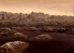 Jezera na Titanu - kresba