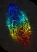 Dopplerovský snímek galaxie M33 v Trojúhelníku