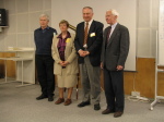 Společné foto, zleva: J. Grygar, E. Marková, J. Vondrák, I. Hána. Autor: Jan Mánek