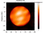 Relativní teplotní rozvrstvění ve fotosféře Betelgeuze. Zdroj: NASA.